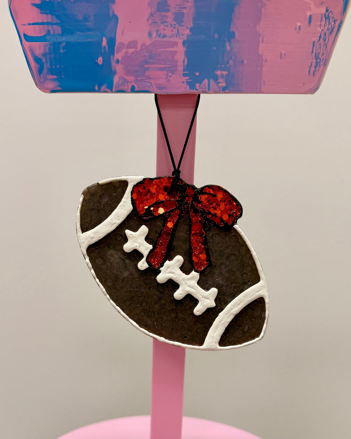 Football Bow Car Freshie